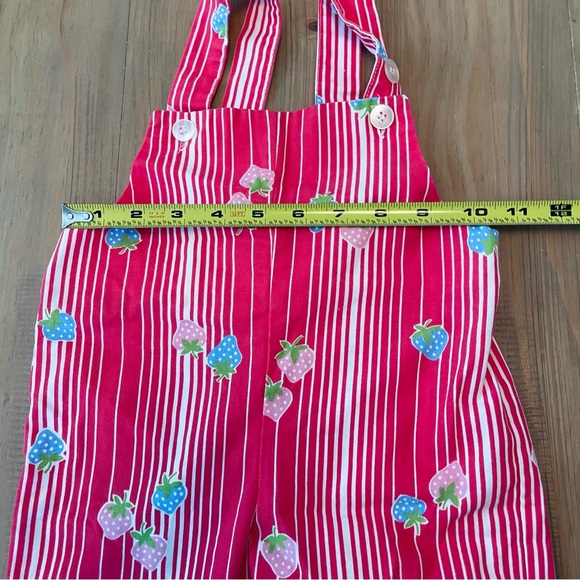 Bottoms Kmart Overalls Baby 18m Vintage Strawberry Fruit One Piece